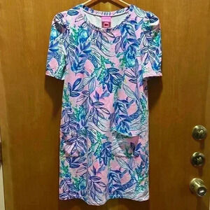 Lilly Pulitzer girls puff sleeve dress size XL 12 to 14